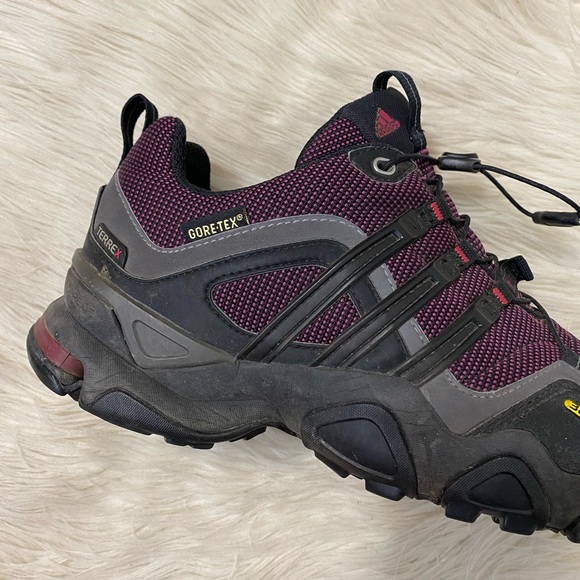 ADIDAS Mens Terrex Fast X FM Purple Low Cut Hiking Shoes (womens 8) - Picture 5 of 10